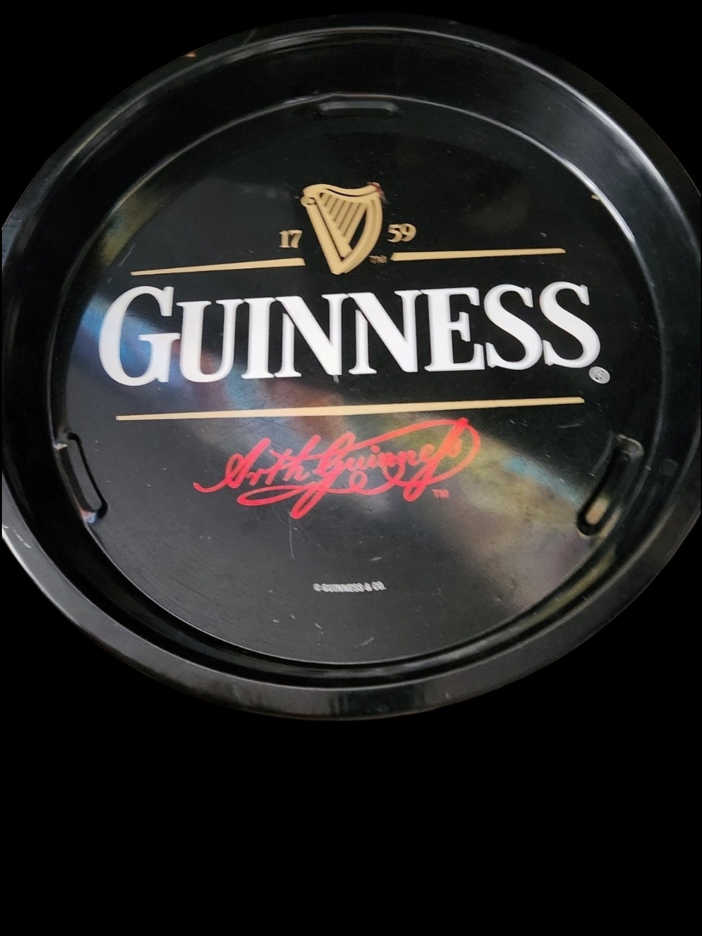 GUINNESS METAL TRAY IRELAND 1759 GUINESS 13 INCHES
